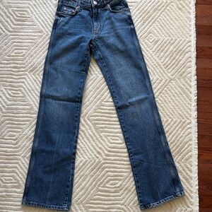 Zara Dark Blue Straight Leg Jeans